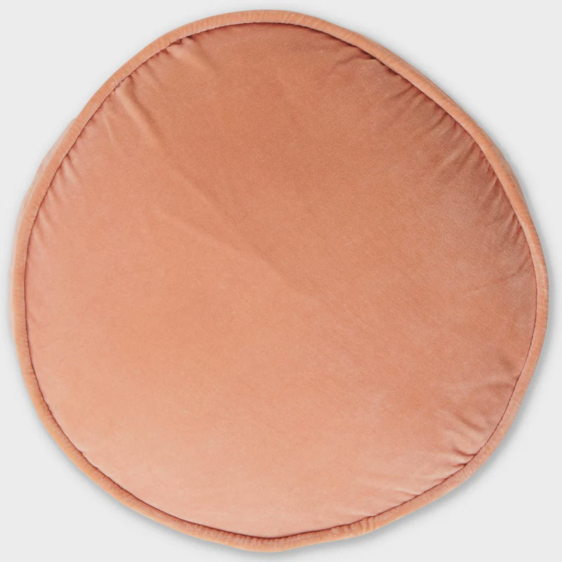 Peachy Velvet Pea Cushion