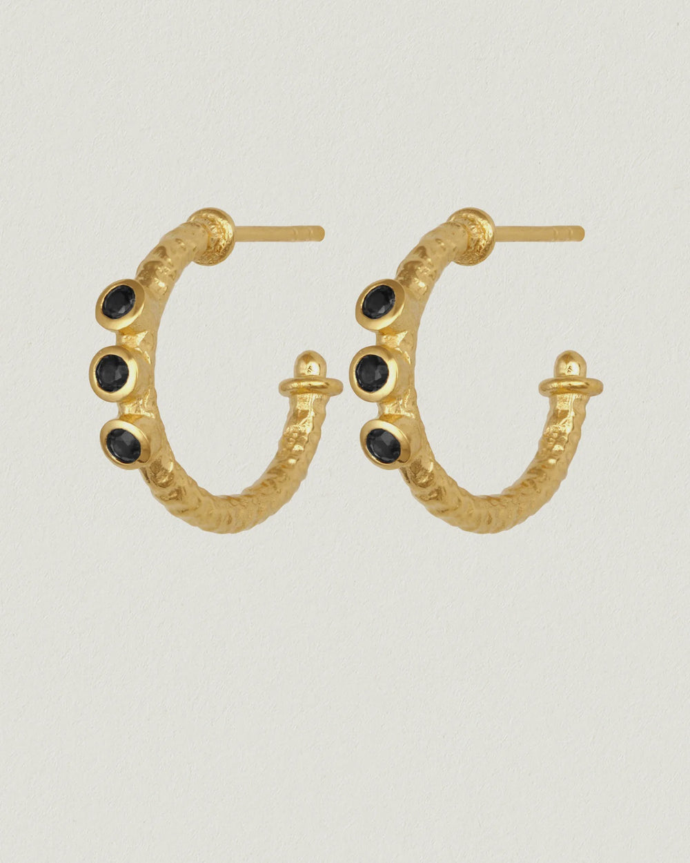 Align Earrings 18k Gold Vermeil l Spinel Gemstone