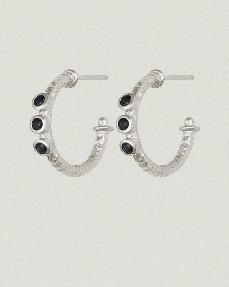 
                  
                    Align Earrings Sterling Silver l Black Spinel Gemstones
                  
                