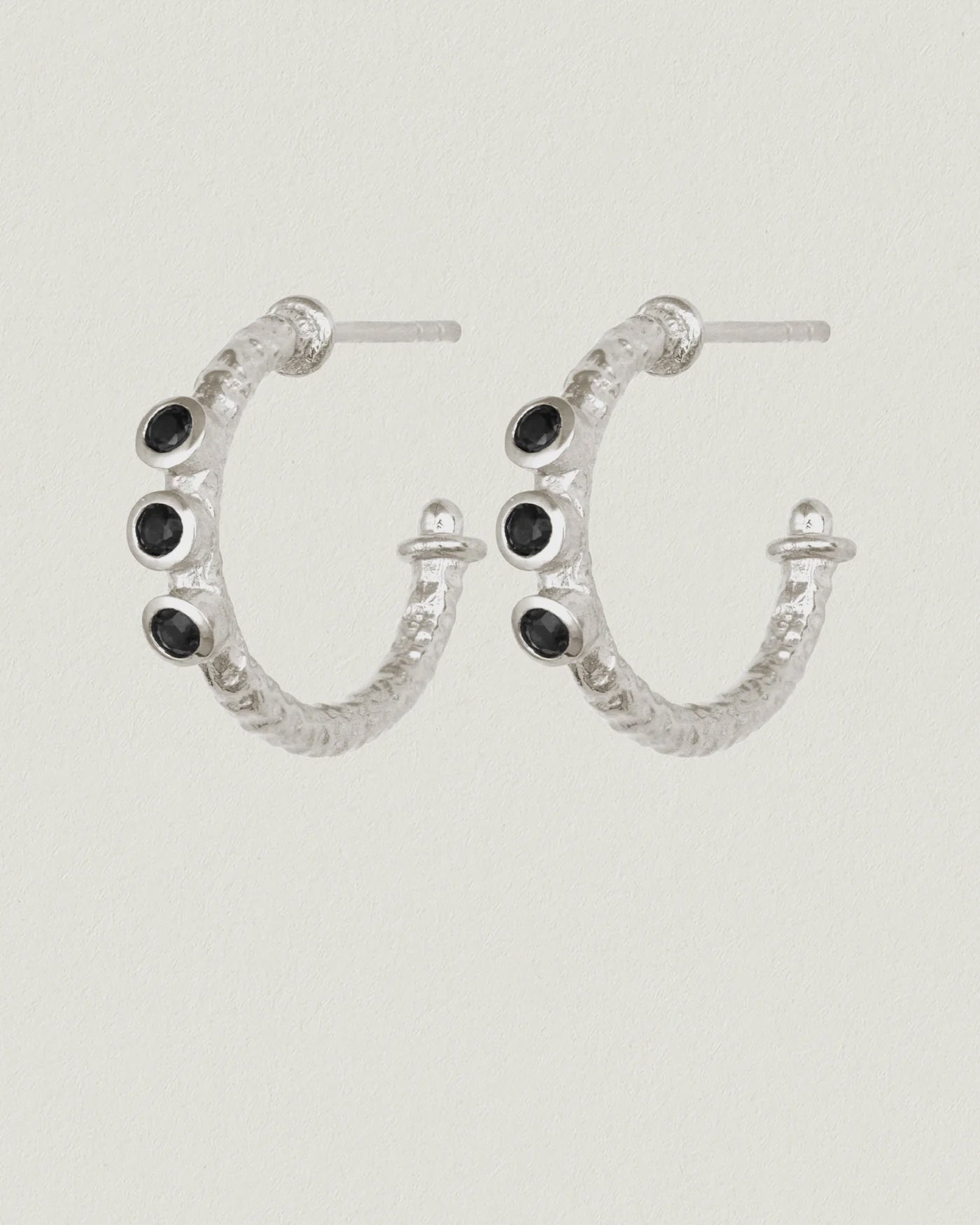 
                  
                    Align Earrings Sterling Silver l Black Spinel Gemstones
                  
                