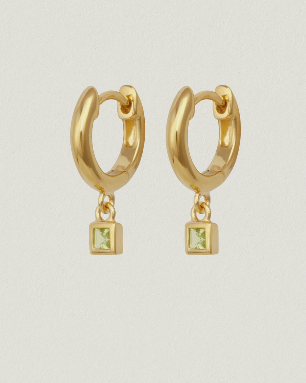 Hebe Earrings 18k Gold Vermeil l Peridot