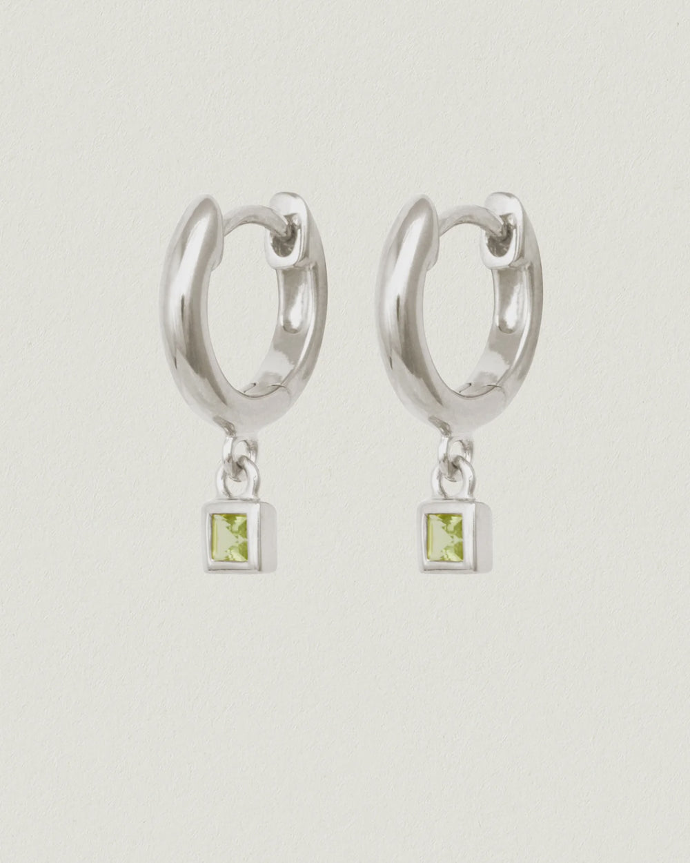 Hebe Earrings Sterling Silver l Peridot